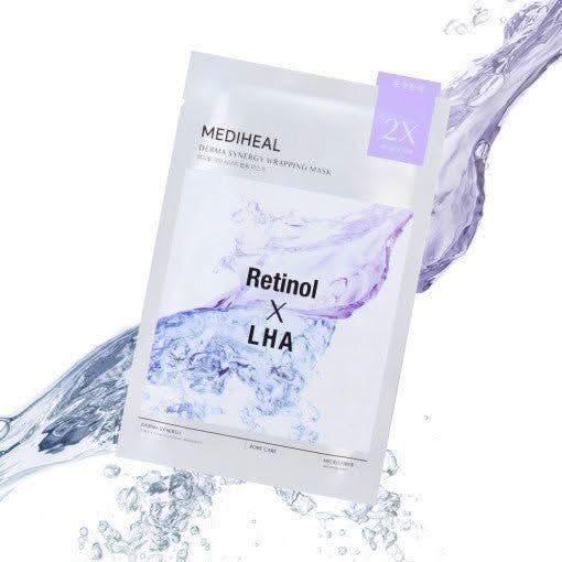MEDIHEAL Derma Synergy Wrapping Mask, Retinol x LHA (Pore Care