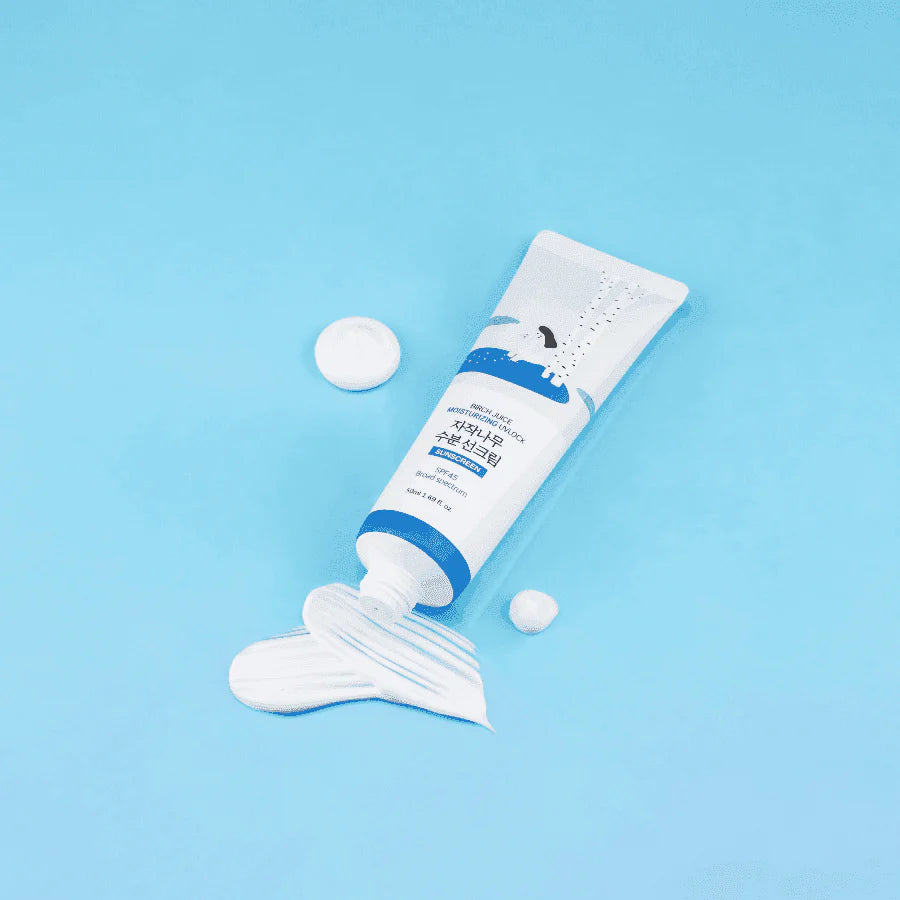 ROUNDLAB Birch Juice Moisturizing UV Lock Sunscreen, SPF 45 PA++++, 50ml, KOREAN BEAUTY