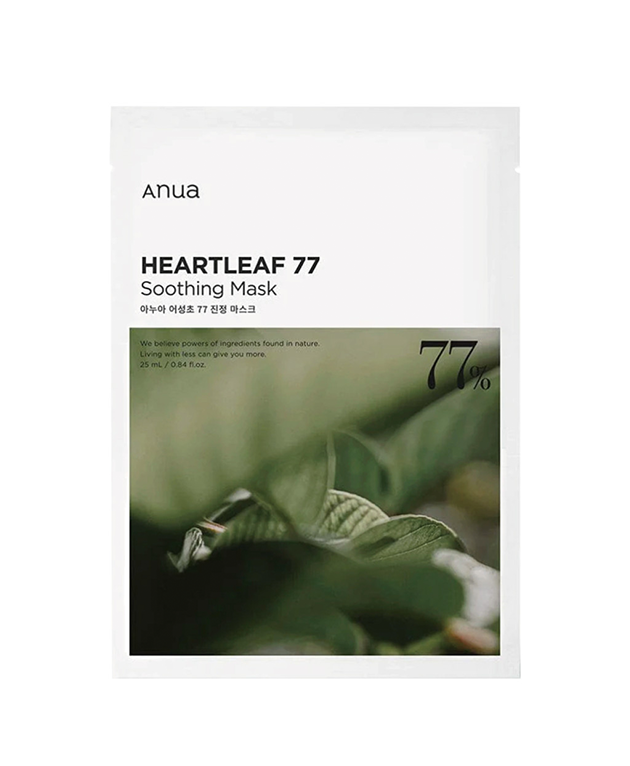 ANUA Heartleaf 77 Soothing Mask, PACK of 1 or 10, Korean Beauty