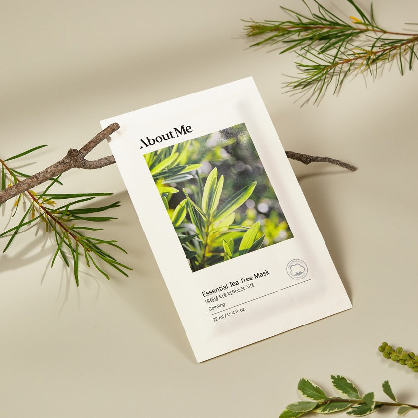 ABOUT ME Essential Tea Tree Mask, PACK of 1 or 10, Korean Beauty