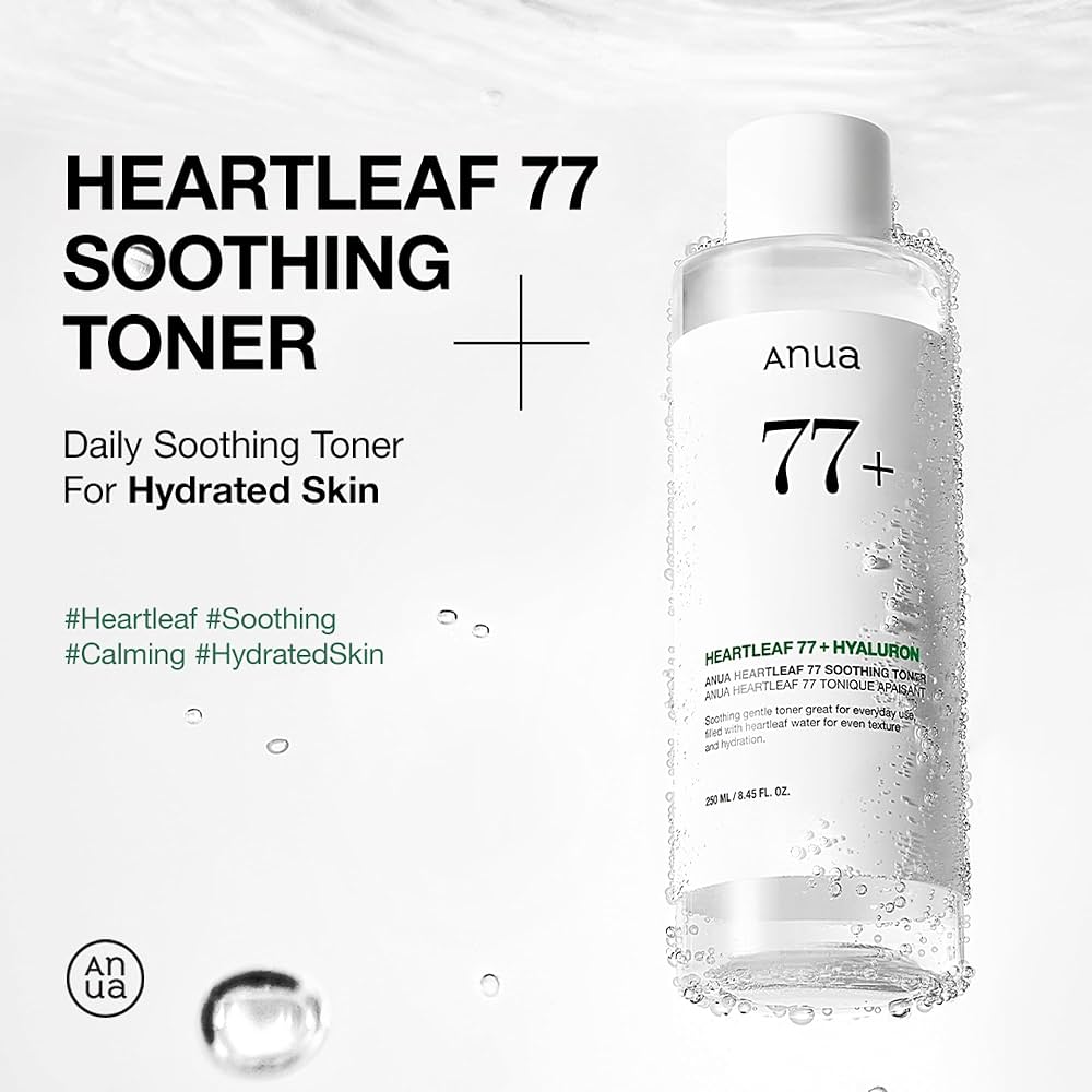 ANUA Heartleaf Soothing Toner, 250 ml, Korean Beauty