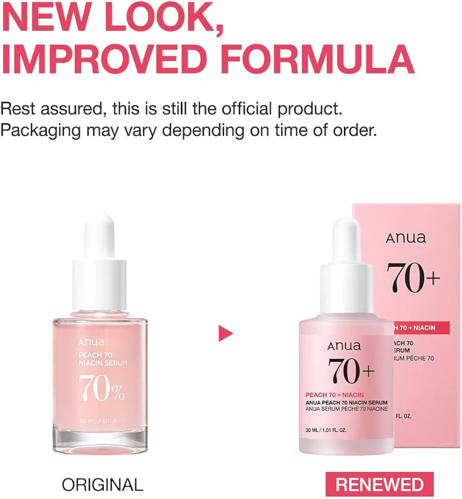 ANUA Peach 70 Niacin Serum,  30ml, Korean Beauty