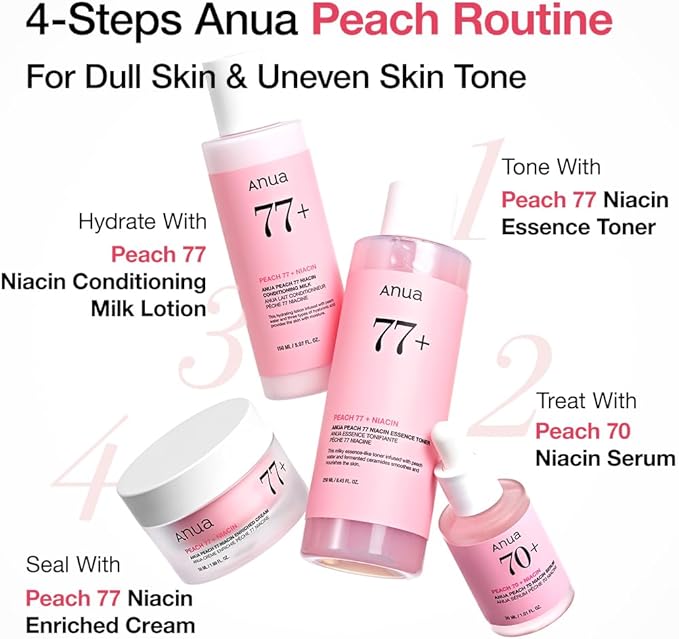 ANUA Peach 77 Niacin Essence Toner,  250ml, Korean Beauty
