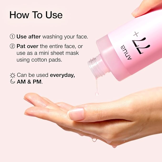 ANUA Peach 77 Niacin Essence Toner,  250ml, Korean Beauty