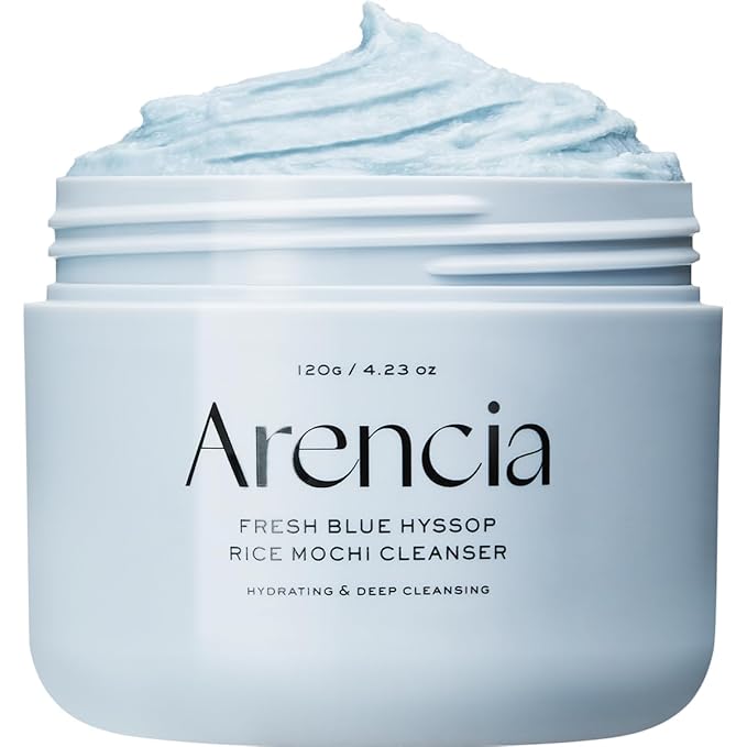 ARENCIA Blue Hyssop Rice Mochi Cleanser, 120g, Korean Beauty