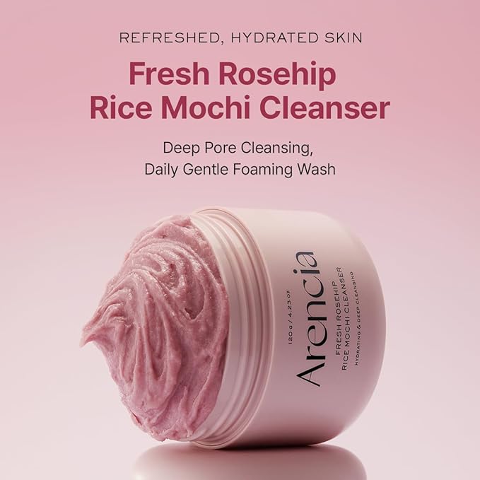 ARENCIA Rosehip Rice Mochi Cleanser, 120g, Korean Beauty