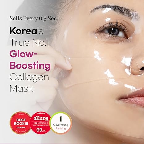 AROCELL Super Collagen Mask, PACK of 1 or 4, Korean Beauty