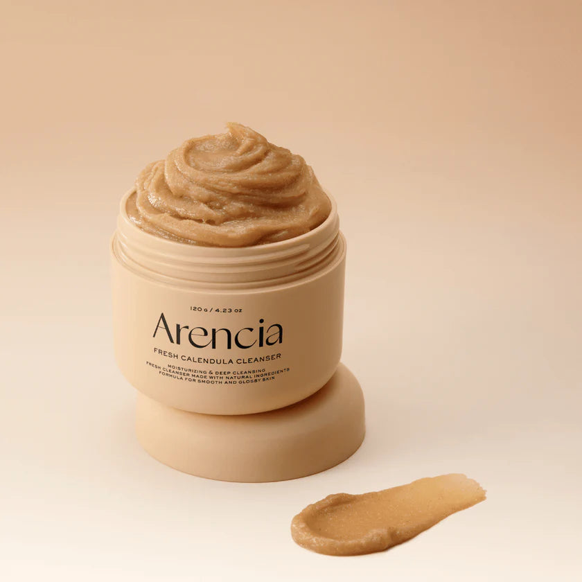 ARENCIA Calendula Rice Mochi Cleanser, 120g, Korean Beauty