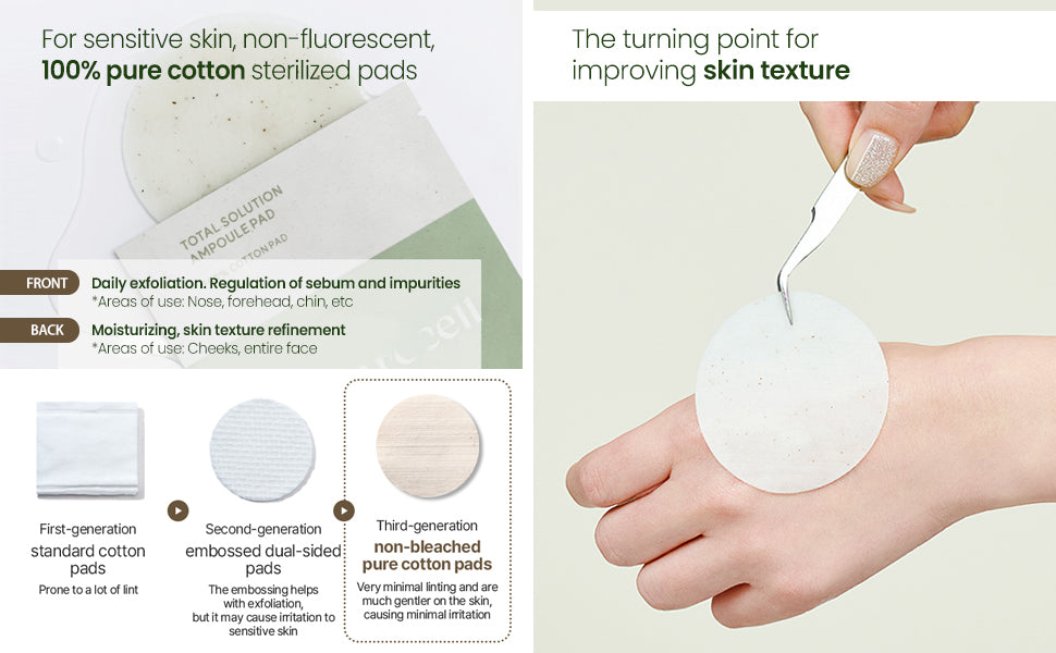 AROCELL Total Solution Ampoule Pad, Korean Beauty