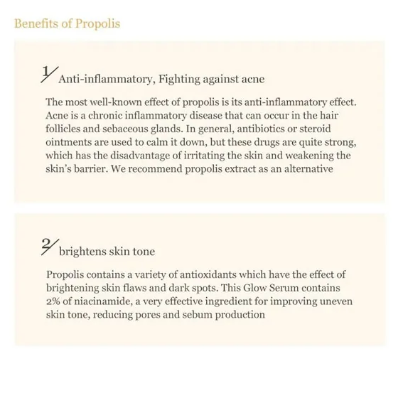 BEAUTY OF JOSEON Glow Serum: Propolis & Niacinamide, 30ml, Korean Beauty