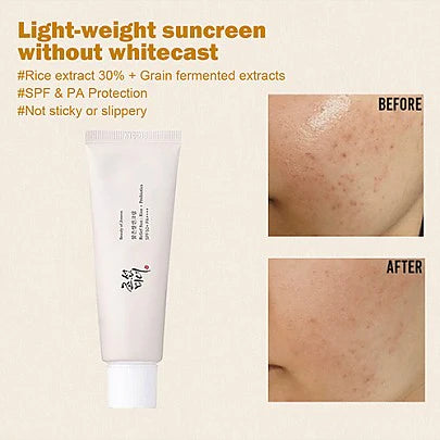 BEAUTY OF JOSEON Relief Sun : Rice & Probiotics Sun Cream, PA++++, 50ml, KOREAN BEAUTY