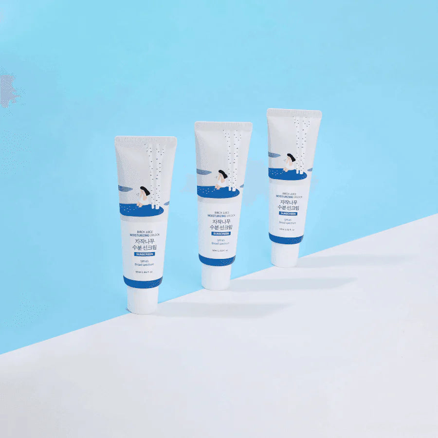 ROUNDLAB Birch Juice Moisturizing UV Lock Sunscreen, SPF 45 PA++++, 50ml, KOREAN BEAUTY