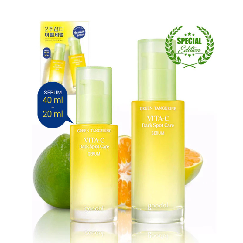 GOODAL Green Tangerine Vita C Dark Spot Care Serum, Korean Beauty