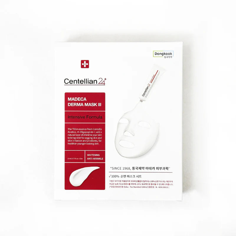 CENTELLIAN 24 Madeca Derma Mask III, PACK of 1 or 10, Korean Beauty