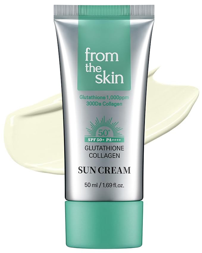 From The Skin Glutathione Collagen Sun Cream, SPF 50 PA++++, 50ml, Korean Beauty