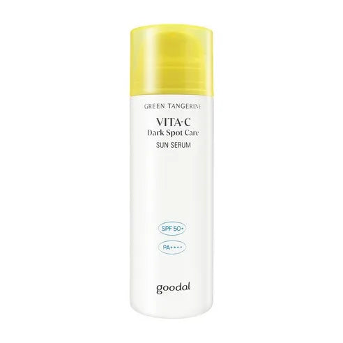 GOODAL Green Tangerine Vita C Dark Spot Care Sun Serum, SPF 50 PA++++, 50ml, KOREAN BEAUTY