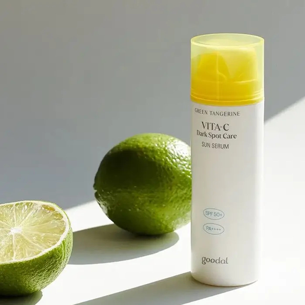 GOODAL Green Tangerine Vita C Dark Spot Care Sun Serum, SPF 50 PA++++, 50ml, KOREAN BEAUTY