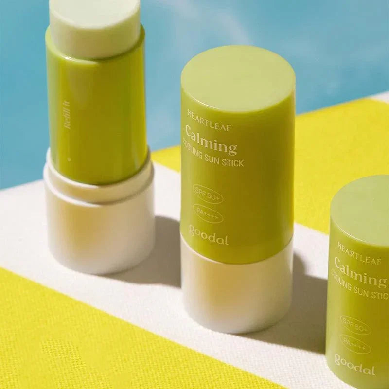 GOODAL Heartleaf Calming Cooling Sun Stick, SPF 50 PA++++, KOREAN BEAUTY