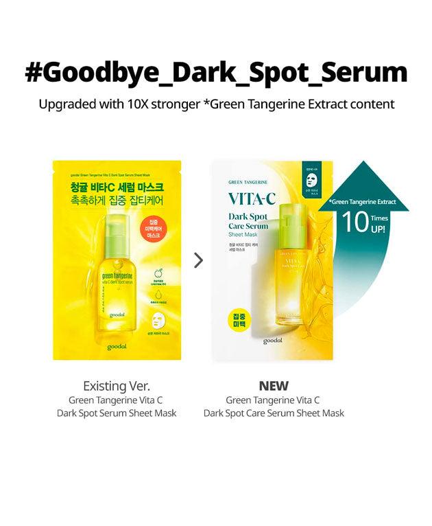 Green Tangerine Vita C Dark Spot Care Serum Mask PACK 5 [GOODAL] Korean Beauty - K Beauty 4 Biz