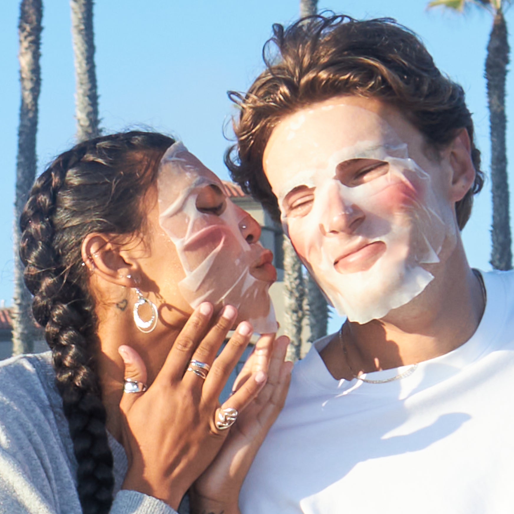 Clear Balance Essentials Korean Sheet Mask Set — for Oily, Combination Skin (4 Pcs Assorted)