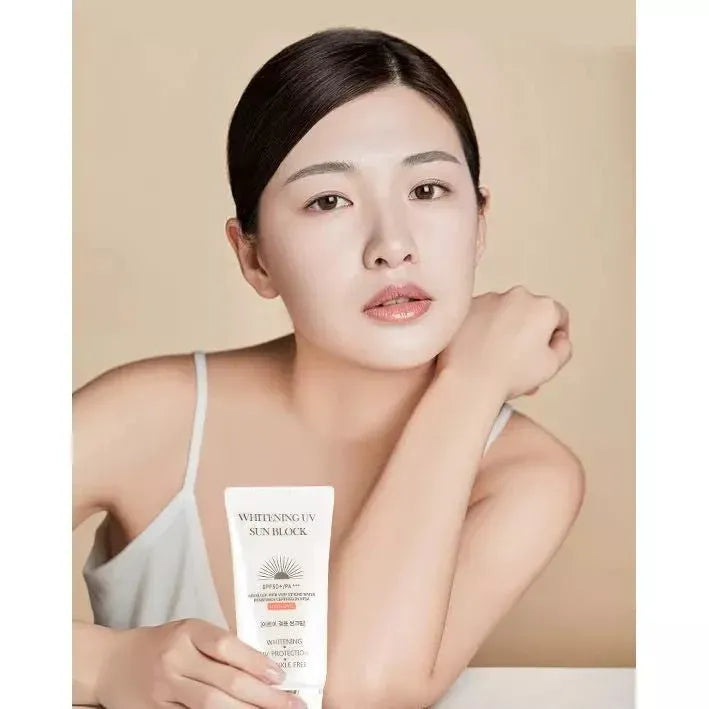 JIGOTT Whitening UV Sun Block, SPF 50 PA+++, 70ml, KOREAN BEAUTY