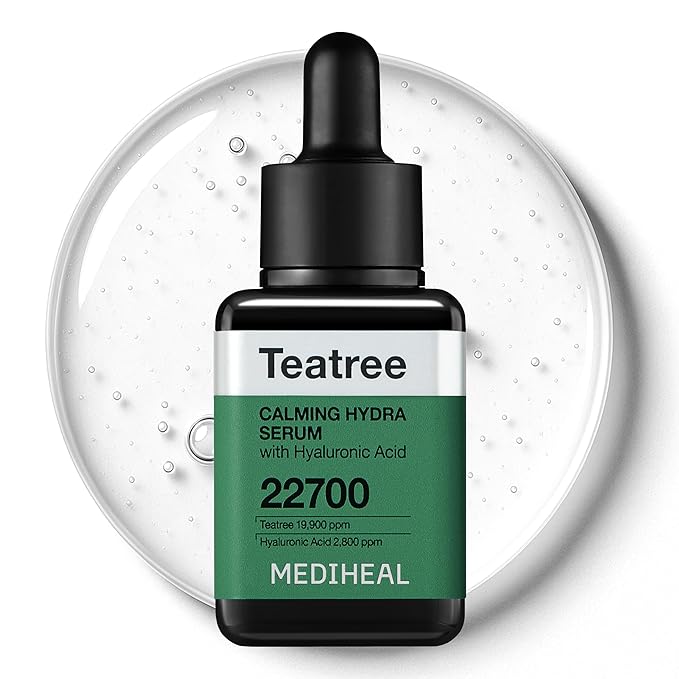 MEDIHEAL Tea Tree Calming Hydra Serum, 1.35 fl. oz., Korean Beauty