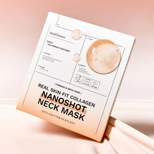 MEDIANSWER Real Skin Fit Collagen Nano Shot Mask, Pack of 5, Korean Beauty