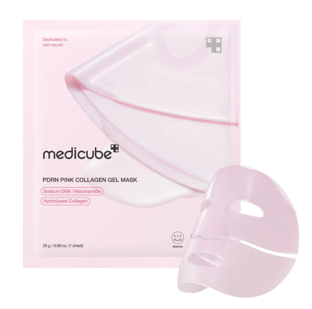 MEDICUBE PDRN Pink Collagen Gel Mask, Pack of 1 or 4, Korean Beauty