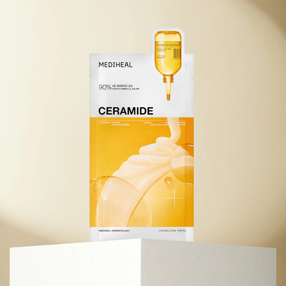 MEDIHEAL Ceramide Essential Mask, PACK 1, 4, or 10, Korean Beauty