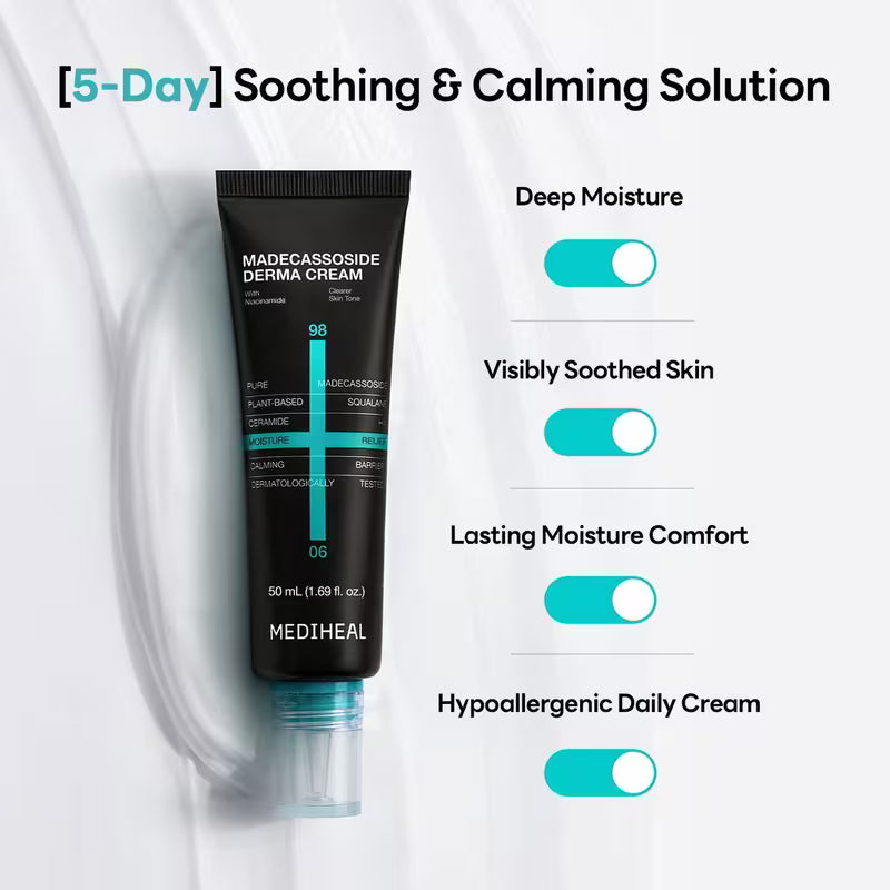 MEDIHEAL Madecassoside Derma Cream, 50ml, Korean Beauty