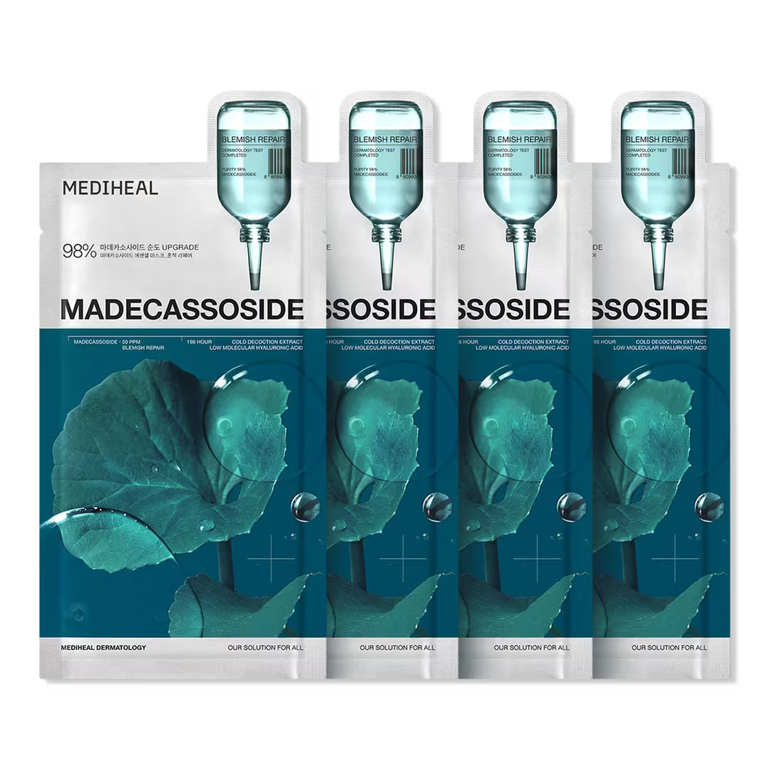MEDIHEAL Madecassoside Essential Mask, PACK of 4 or 10, Korean Beauty