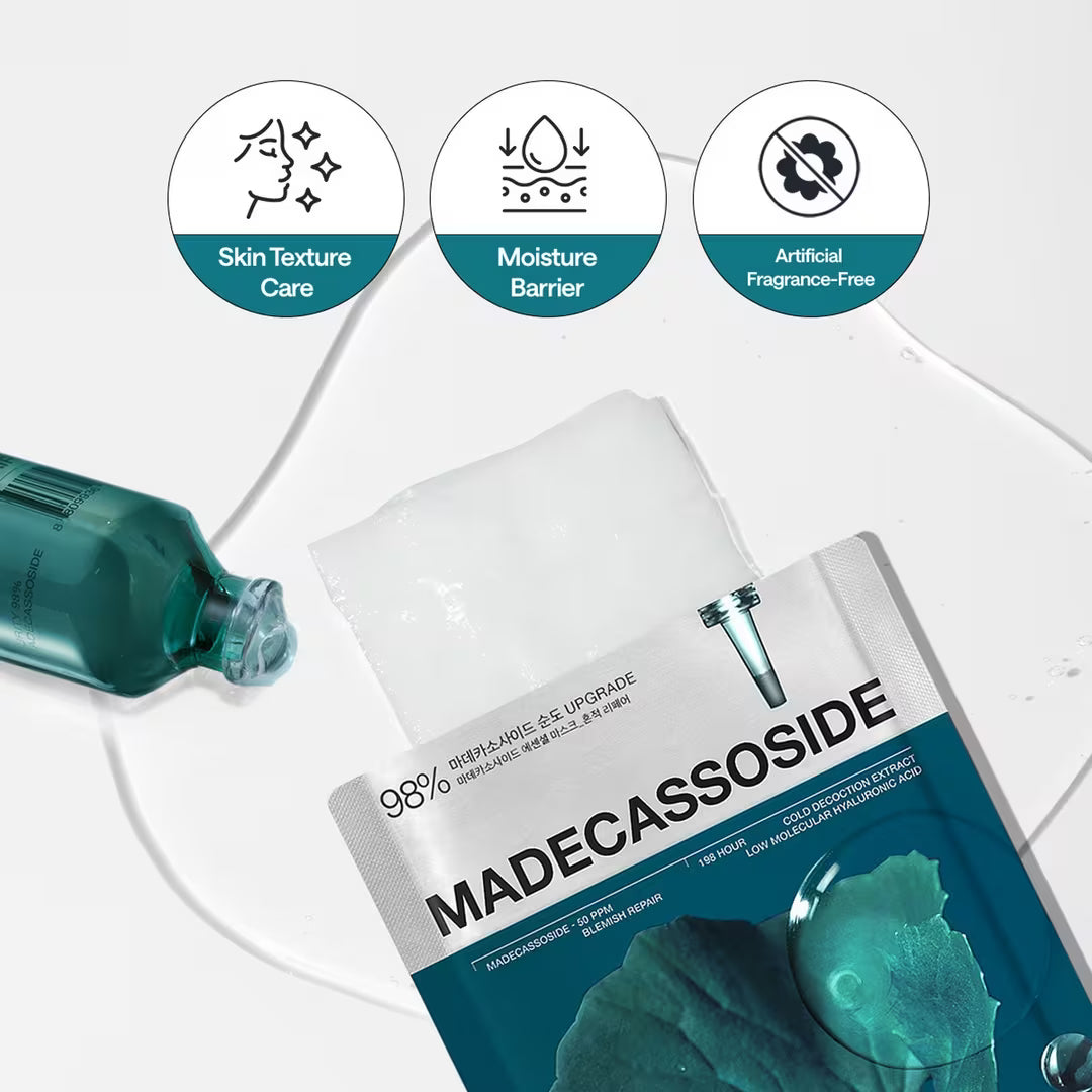 MEDIHEAL Madecassoside Essential Mask, PACK of 4 or 10, Korean Beauty