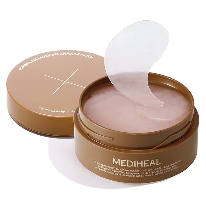 MEDIHEAL Retinol Collagen Eye Ampoule Patch, Korean Beauty