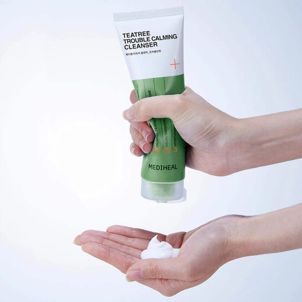 MEDIHEAL Teatree Trouble Calming Cleanser, Korean Beauty