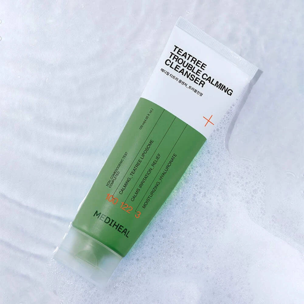 MEDIHEAL Teatree Trouble Calming Cleanser, Korean Beauty