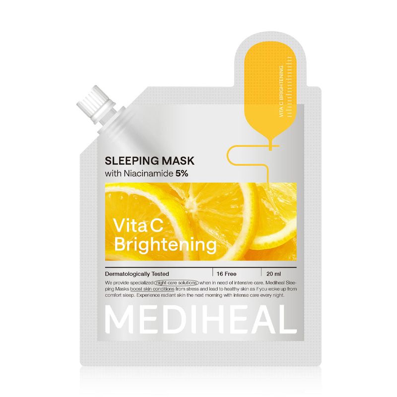 MEDIHEAL Vita C Brightening Sleeping Mask, 20ml, Korean Beauty
