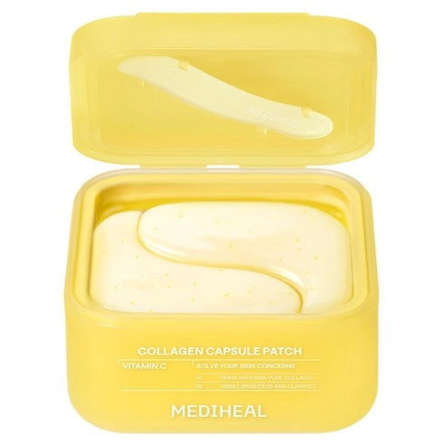 MEDIHEAL Collagen Capsule Patch, Vitamin C Firming Brightening, 60ct, 3.73 oz (106g), Korean Beauty