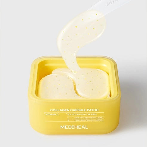 MEDIHEAL Collagen Capsule Patch, Vitamin C Firming Brightening, 60ct, 3.73 oz (106g), Korean Beauty