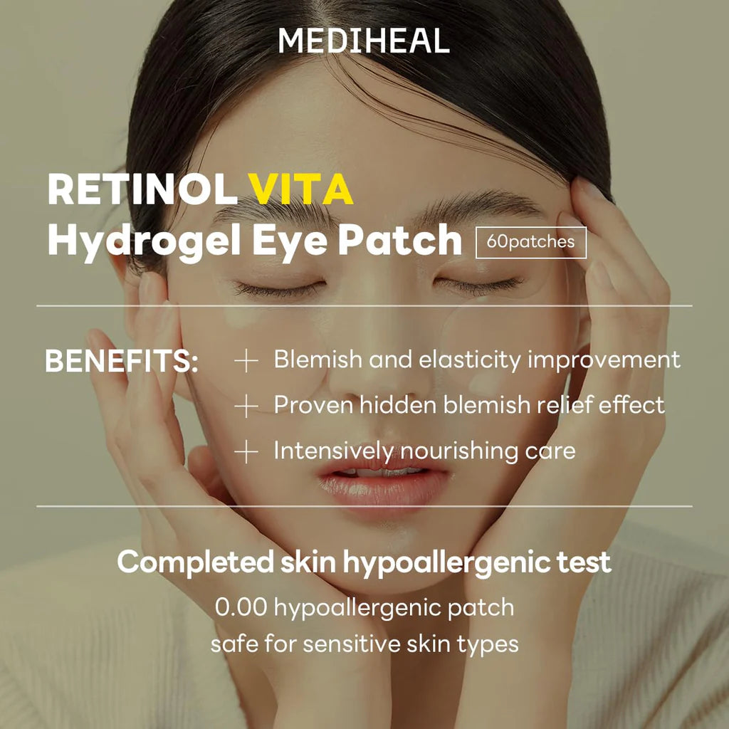 MEDIHEAL Vita Collagen Eye Ampoule Patch, Korean Beauty