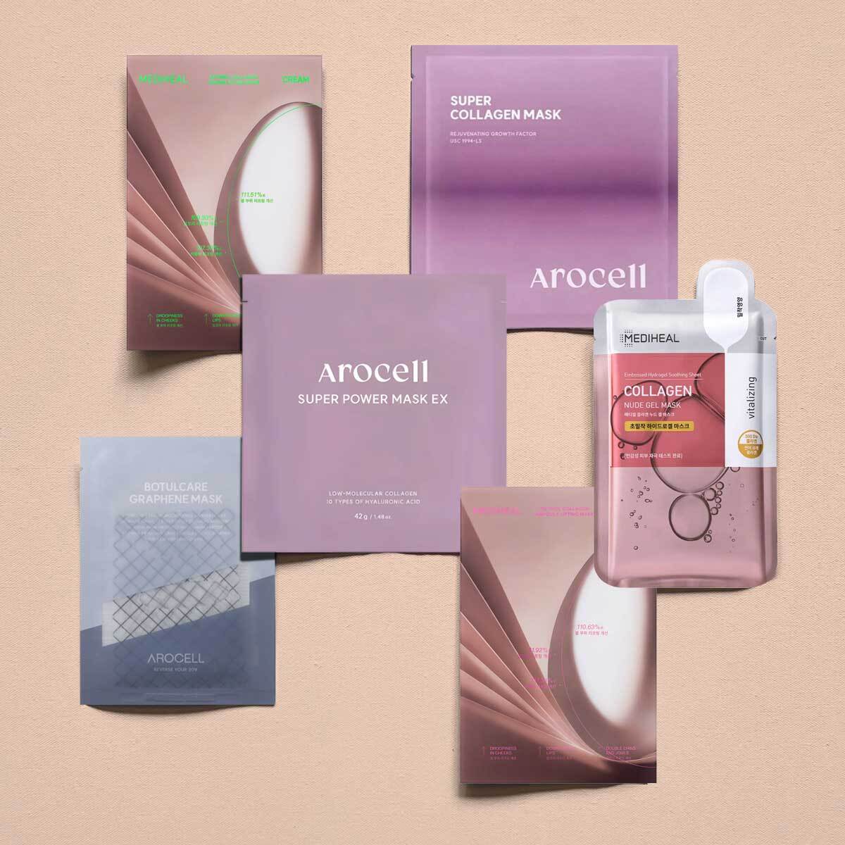 Forever Firm Korean Sheet Mask Set — Targeted Wrinkle Care Set (6 Pcs Assorted)