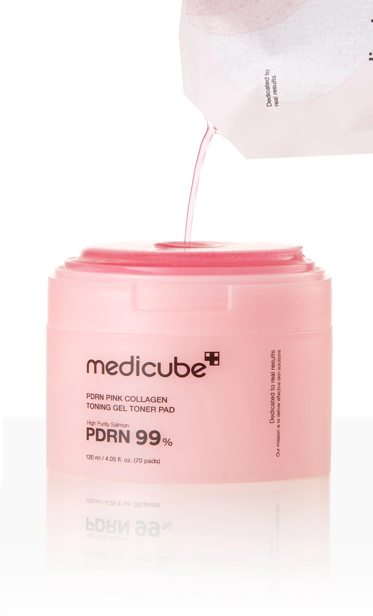 MEDICUBE PDRN Pink Collagen Toning Gel Toner Pad, Korean Beauty
