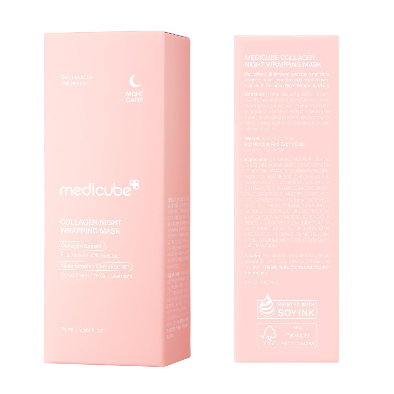 MEDICUBE Collagen Night Wrapping Mask, Korean Beauty