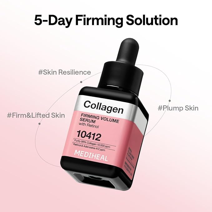 MEDIHEAL Collagen Firming Volume Serum, 1.35 fl. oz., Korean Beauty