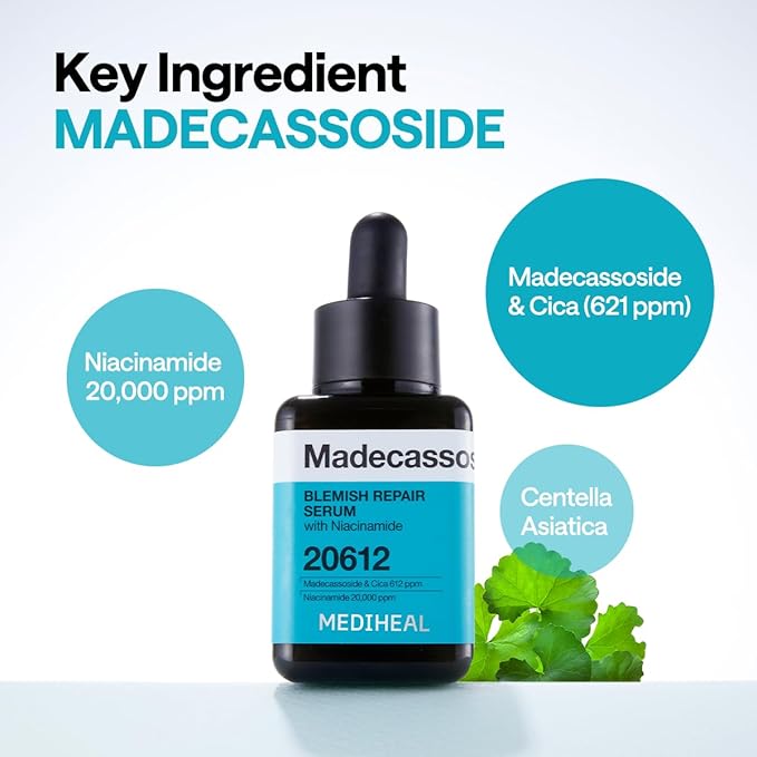 MEDIHEAL Madecassoside Blemish Repair Serum, Korean Beauty