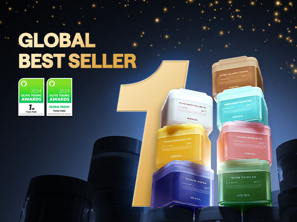 MEDIHEAL PDRN Lifting Pad — Day & Night Toner Pads, Korean Beauty