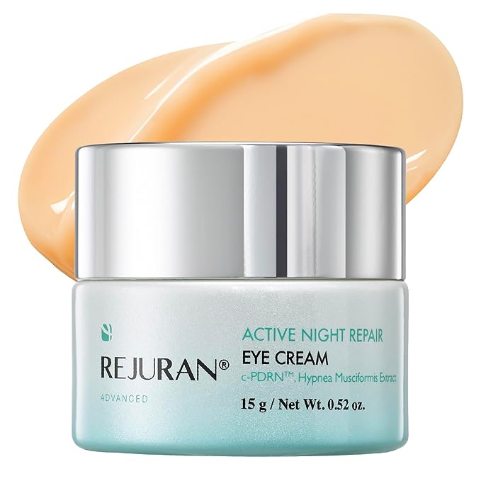 REJURAN Advanced Active Night Repair Eye Cream, c-PDRN - Anti-Aging, Firming, Moisturizing Eye Cream, Clinically Developed, 0.52 oz, Korean Beauty