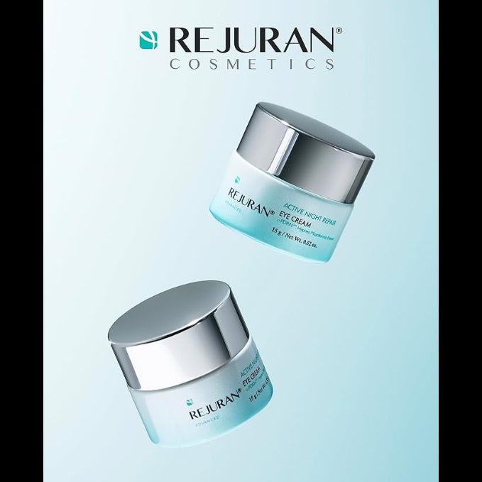 REJURAN Advanced Active Night Repair Eye Cream, c-PDRN - Anti-Aging, Firming, Moisturizing Eye Cream, Clinically Developed, 0.52 oz, Korean Beauty