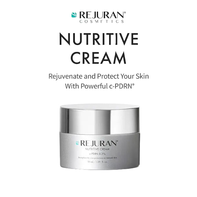 REJURAN Nutritive Cream, c-PDRN 0.2% – Salmon DNA Facial Moisturizer for Nourishing, Deep Hydration and Radiant, Youthful Glass Skin, 50 ml, Korean Beauty
