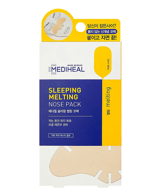 MEDIHEAL Sleeping Melting Nose Pack, PACK of 3, Korean Beauty