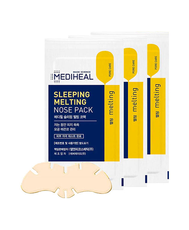 MEDIHEAL Sleeping Melting Nose Pack, PACK of 3, Korean Beauty